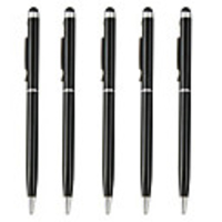 SZKINSTONreg; 5PCS Universal 2in1 Special Metal Touch Screen Pen Stylus with Ball Pen Capacitive Pen for iPhone/iPad/Samsung/Moto/Nokia/HUAWEI/Xiaomi/OnePlus/VIVO/OPPO/Sony/LG/Lenovo and other