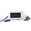 T001-A Solar Powered Self-Recharge White Light 6-LED Flashlight with FM Radio and Phone Charger