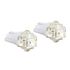 T10 0.25W 5-LED White Light Bulb for Car Width/Turning Signal Lamps (2-Pack,  DC 12V)