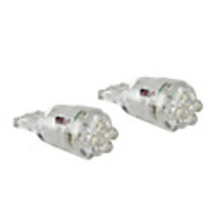 T10 0.2W 4-LED White Light Bulb for Car Width/Turning Signal Lamps (2-Pack,  DC 12V)
