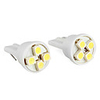 T10 1206 SMD 4-LED White Light Blub for Car Signal Light(2-Pack,  DC 12V)