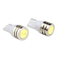 T10 1W 5050 SMD 1-LED White Light Bulb for Car Indicator Lamps (2-Pack,  DV 12V)