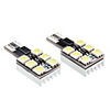 T10 1W 6x5050 SMD 70-90LM Natural White Light LED Bulb for Car Turn Signal Lamps CANBUS (2-Pack)