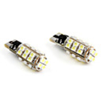 T10 28-LED 1206 SMD White Light Car LED Lamp (2pcs,  DC 12V)