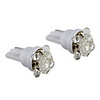 T10 4 1-LED White Light Bulb for Car Dashboard/Width/Turning Signal Lamps (2-Pack,  DC 12V)