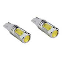 T10 6W White Light Bulb for Car Width/Turning Signal Lamps (2-Pack,  DC 12V)