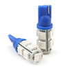 T10 80LM 9 x 5050 SMD LED Car Turning Signal Blue Light Bulbs (DC 12V/Pair)