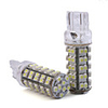 T20 68-SMD LED White Light Car Brake/Backward Signal Light Bulbs (Pair/DC 12V)