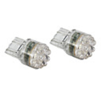T20/7443 15-LED White Light Bulb for Car Brake/Turning Signal Lamps (2-Pack,  DC 12V)