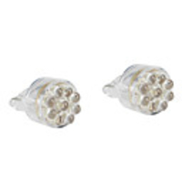 T20/7443 9-LED White Light Bulb for Car Brake/Turning Signal Lamps (2-Pack,  DC 12V)