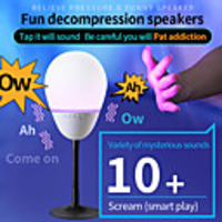 T6 Funny Bluetooth Speaker flapping sound Relieve Stress Creative Colorful Lights Soundbar Rubber Hifi Subwoofer Support TF Card
