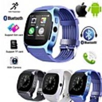 T8S Bluetooth Smart Watch With Camera Facebook Whatsapp Support SIM TF Card Call Smartwatch For Android Phone
