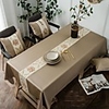 Table Cloth Cotton Dust-Proof Casual Striped Table Cover Table decorations for Daily Wear rectangule 6060/9090/100140/140140/140160/140180/140200/140220/140250 cm As per Picture 1 pcs