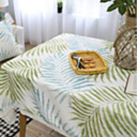 Table Cloth Cotton Dust-Proof Classic Lattice Table Cover Table Decorations for Daily Wear