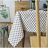 Table Cloth Cotton Dust-Proof Classic Printing Table Cover , Stain Proof, Water Resistant Washable Table, Decorative Oblong Table Cover for Kitchen, Holiday