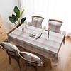 Table Cloth Cotton Dust-Proof Classic Printing Table Cover , Stain Proof, Water Resistant Washable Table, Decorative Oblong Table Cover for Kitchen, Holiday
