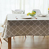 Table Cloth Cotton Dust-Proof Classic Printing Table Cover , Stain Proof, Water Resistant Washable Table, Decorative Oblong Table Cover for Kitchen, Holiday