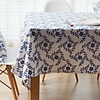 Table Cloth Cotton Dust-Proof Classic Printing Table Cover , Stain Proof, Water Resistant Washable Table, Decorative Oblong Table Cover for Kitchen, Holiday