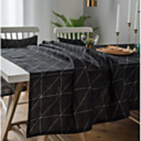 Table Cloth Cotton Dust-Proof Classic Printing Table Cover , Stain Proof, Water Resistant Washable Table, Decorative Oblong Table Cover for Kitchen, Holiday