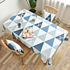 Table Cloth Cotton Dust-Proof Classic Printing Table Cover, Stain Proof, Water Resistant Washable Table, Decorative Oblong Table Cover for Kitchen, Holiday