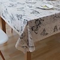 Table Cloth Cotton Dust-Proof Country Patterned Table Cover Table decorations for Daily Wear Rectangular