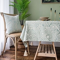 Table Cloth Dust-Proof Classic Printing Table Cover , Stain Proof, Water Resistant Washable Table, Decorative Oblong Table Cover for Kitchen, Holiday