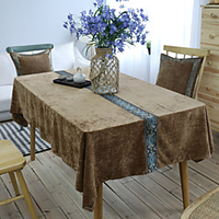 Table Cloth Dust-Proof Classic Printing Table Cover , Stain Proof, Water Resistant Washable Table, Decorative Oblong Table Cover for Kitchen, Holiday