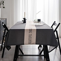 Table Cloth Dust-Proof Classic Printing Table Cover , Stain Proof, Water Resistant Washable Table, Decorative Oblong Table Cover for Kitchen, Holiday