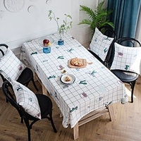 Table Cloth Dust-Proof Classic Printing Table Cover , Stain Proof, Water Resistant Washable Table, Decorative Oblong Table Cover for Kitchen, Holiday