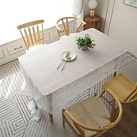 Table Cloth Dust-Proof Classic Printing Table Cover , Stain Proof, Water Resistant Washable Table, Decorative Oblong Table Cover for Kitchen, Holiday