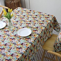 Table Cloth Dust-Proof Classic Printing Table Cover , Stain Proof, Water Resistant Washable Table, Decorative Oblong Table Cover for Kitchen, Holiday