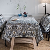 Table Cloth Dust-Proof Classic Printing Table Cover , Stain Proof, Water Resistant Washable Table, Decorative Oblong Table Cover for Kitchen, Holiday