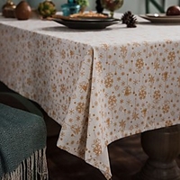 Table Cloth Dust-Proof Classic Printing Table Cover , Stain Proof, Water Resistant Washable Table, Decorative Oblong Table Cover for Kitchen, Holiday