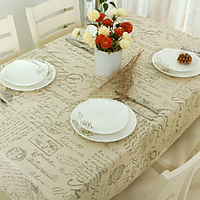 Table Cloth Dust-Proof Classic Printing Table Cover , Stain Proof, Water Resistant Washable Table, Decorative Oblong Table Cover for Kitchen, Holiday