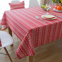 Table Cloth Dust-Proof Classic Printing Table Cover , Stain Proof, Water Resistant Washable Table, Decorative Oblong Table Cover for Kitchen, Holiday