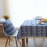 Table Cloth Dust-Proof Classic Printing Table Cover , Stain Proof, Water Resistant Washable Table, Decorative Oblong Table Cover for Kitchen, Holiday