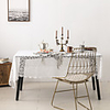 Table Cloth Lace Dust-Proof Lace Solid Colored Tabel Cover Table Decorations For Desk Rectangular 110150/150180/150220 cm Pure White 1 pc