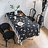 Table Cloth Piano Printing Black And White Tablecloth Cotton And Linen Tablecloth
