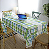 Table Cloth Waterproof Green Checkered Tablecloth Square Tablecloth Pastoral Lace