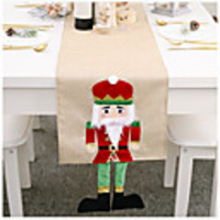 Table Runner Linens Christmas Contemporary Holiday Table Cover Table Decorations For Christmas Rectangular Nutcracker 18033cm Red 1 pc