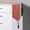 Table Runner Modern Chinese Home Furnishing Model Room Desk Coffee Table Table Flag Table Mat High-grade Polyester Jacquard PU Splicing Tablecloth