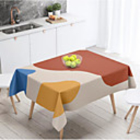 Tablecloth Morandi Nordic Style Waterproof Table Mat Rectangular Home Dining Table Desk Coffee Table Cotton Linen Fabric Cover