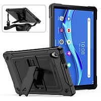 Tablet Case Cover For Lenovo Tab M10 HD 2020 Shoulder Strap with Stand Full Body Protective Solid Colored Plastic Silica Gel miniinthebox