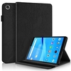 Tablet Case Cover For Lenovo Tab P11 / Plus Tab P11 Pro Tab M10 HD M10 FHD Plus Tab M8 (FHD / HD) Pencil Holder Card Holder with Stand Wood Grain Solid Colored Genuine Leather miniinthebox