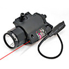 Tactical Red Laser Sight and LED Flashlight (5mw, 650nm, Black)