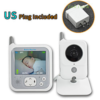 TakTark 3.2 inch Wireless Video Color Baby Monitor Night Light portable Baby Nanny Security Camera IR LED Night Vision intercom