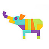 Tangram Building Blocks Geometric Pattern Cool Exquisite Kid