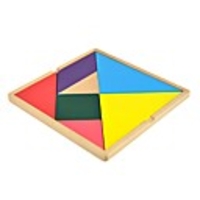 Tangram Interlocking Blocks School Parent-Child Interaction Classic Theme Family Geometric Pattern 1 pcs Kid