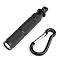 TANK007 E08 HA-III Cree Q3-WC 110-Lumen LED Flashlight with Carabiner Clip (1 AAA/1 10440)