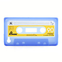 Tape Shape Protective Silicon Case for Iphone4 (Blue)